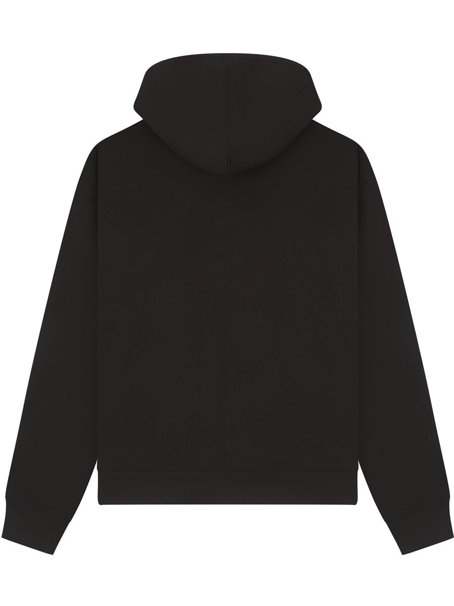 Premium Combed 330 Boxy Oversize Zip Hood Tall — Black