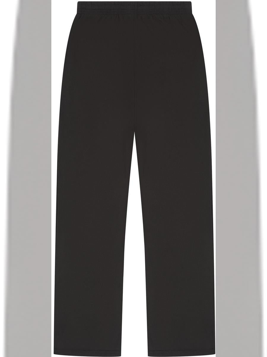 Premium Combed 330 Split Hem Jogpants Regular — Black