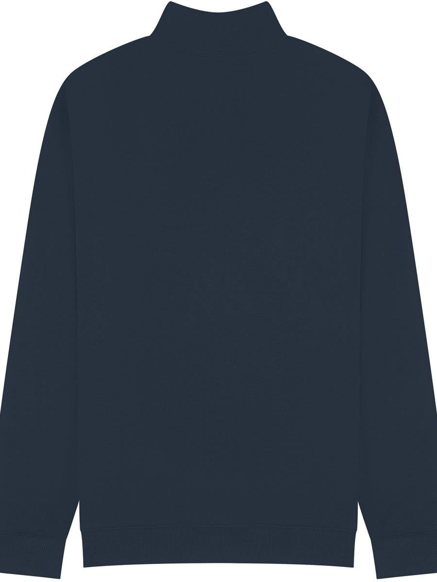 Ringspun Combed 280 Core Quarter Zip Sweat — Petrol Blue