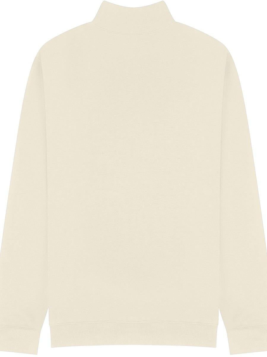 Ringspun Combed 280 Core Quarter Zip Sweat — Ecru