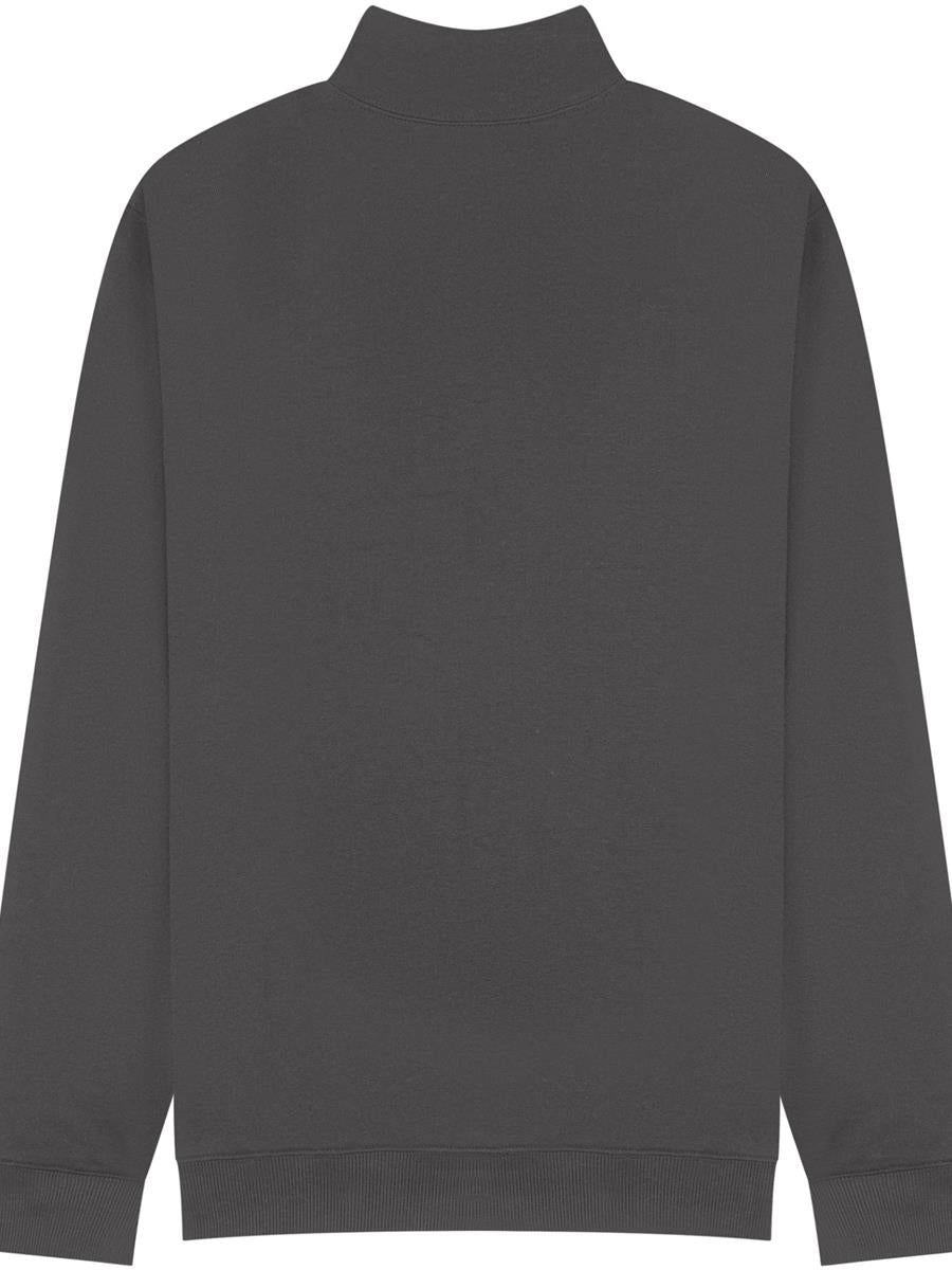Ringspun Combed 280 Core Quarter Zip Sweat — Charcoal