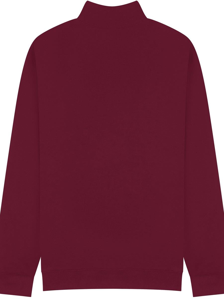 Ringspun Combed 280 Core Quarter Zip Sweat — Burgundy
