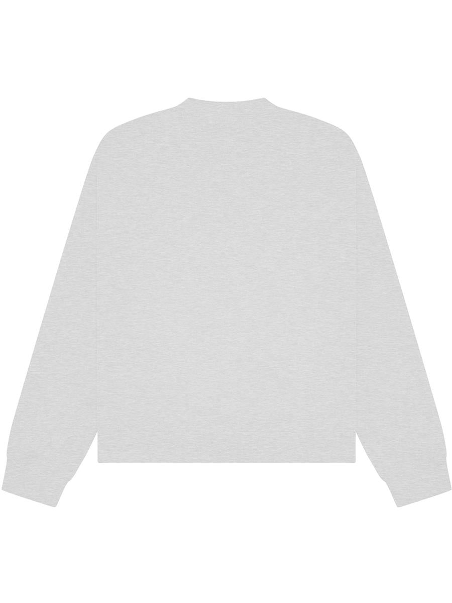 Premium Combed 330 Boxy Oversized Extended Neck Sweat — Ash Grey