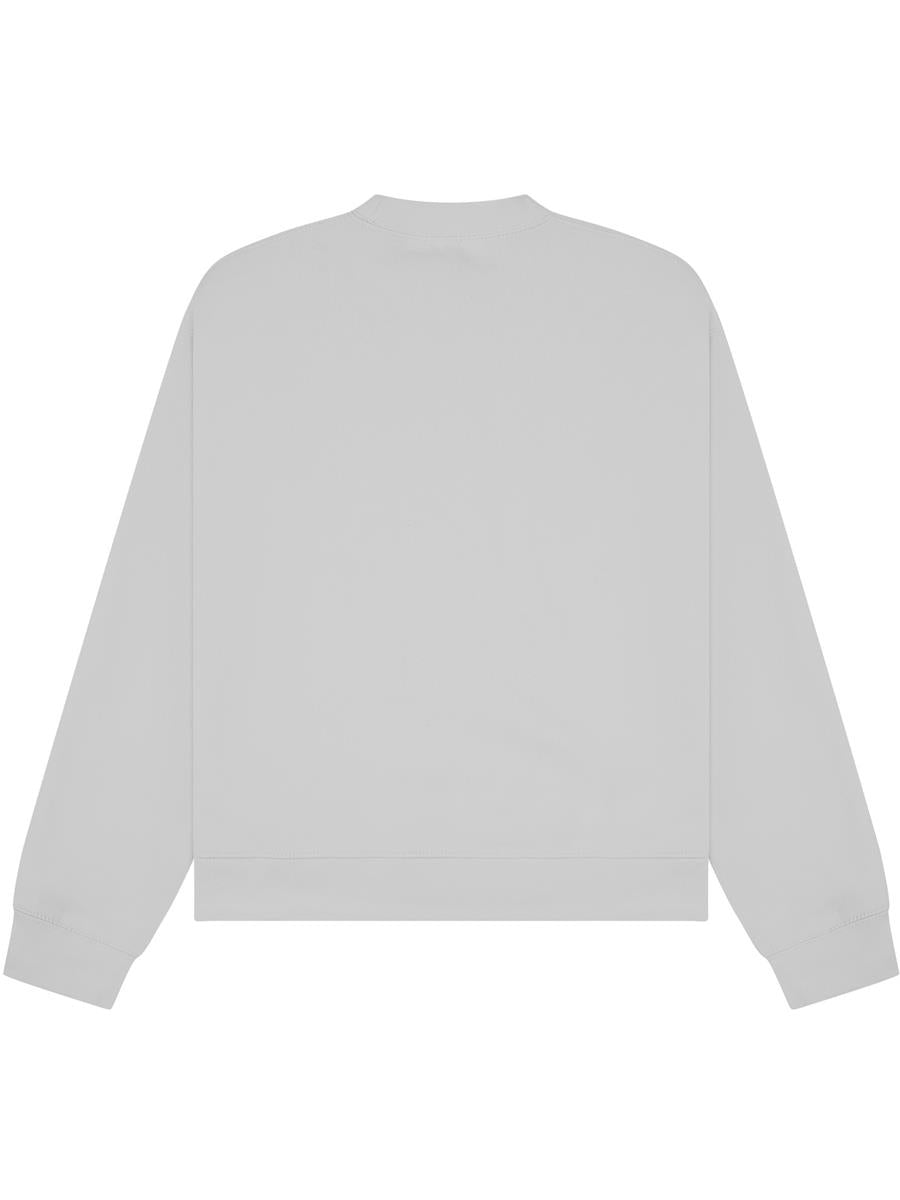 Premium Combed 330 Boxy Oversized Extended Neck Sweat Tall — Lunar Grey