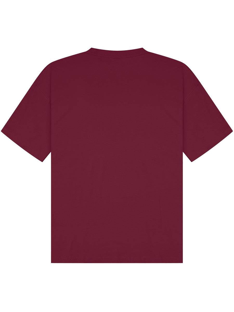 Ringspun Combed 180 Oversize T — Burgundy