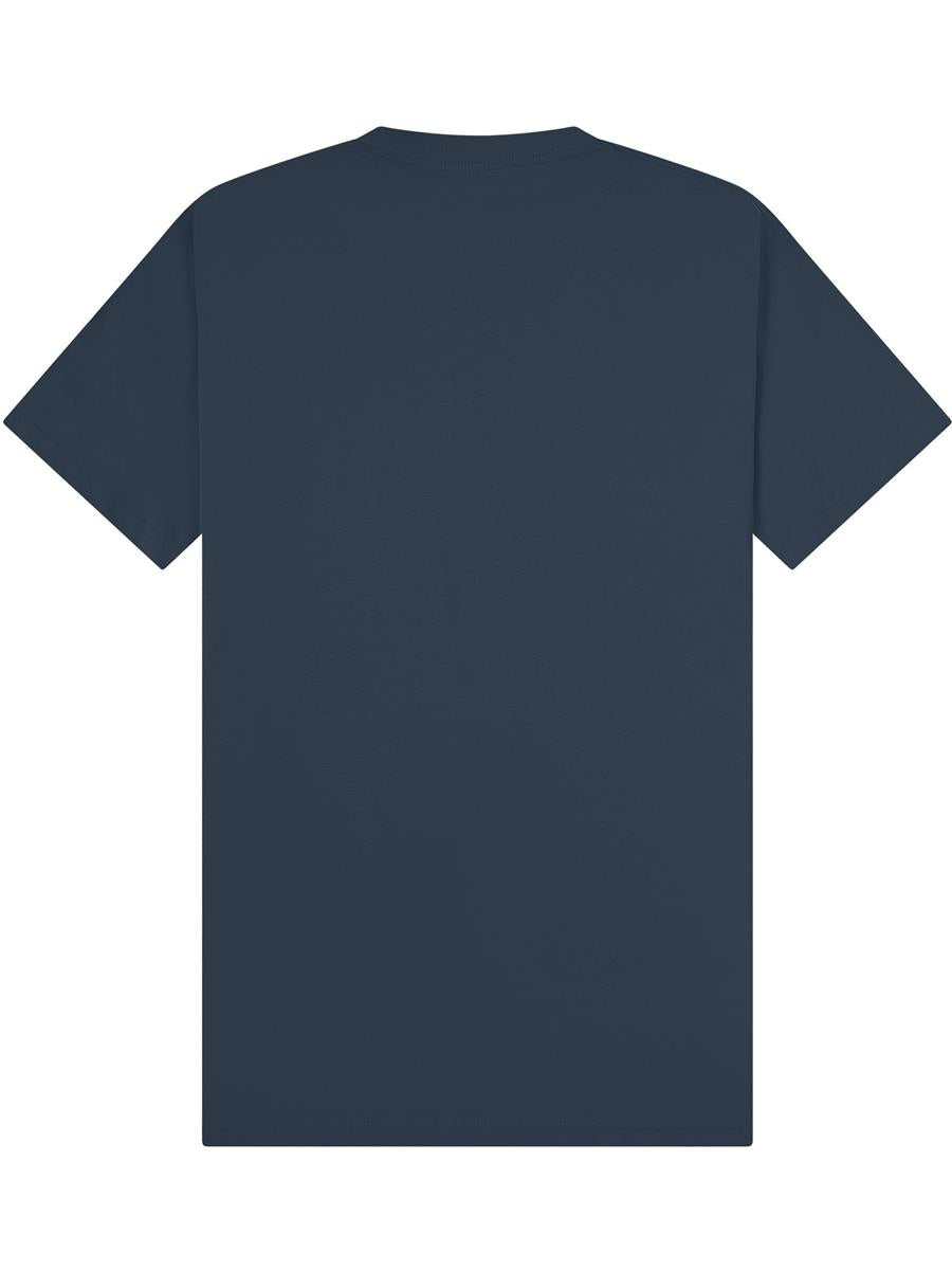 Ringspun Combed 220 Oversize Extended Neck T — Petrol Blue