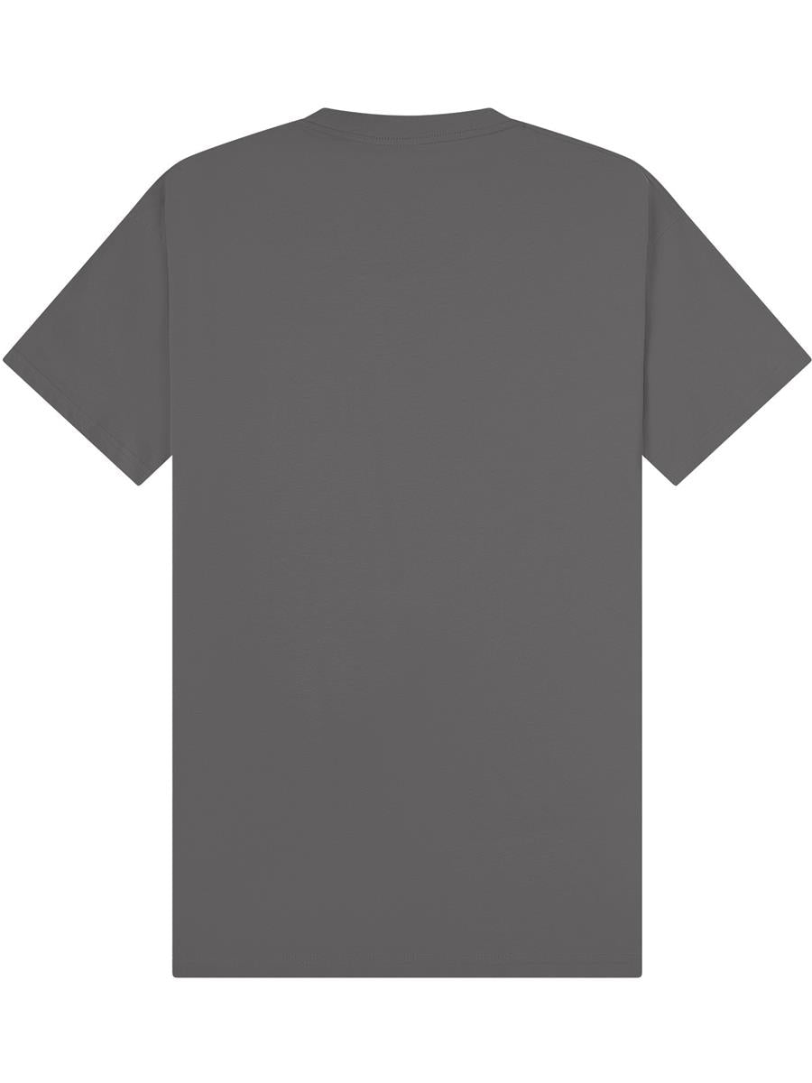 Ringspun Combed 220 Oversize Extended Neck T — Charcoal