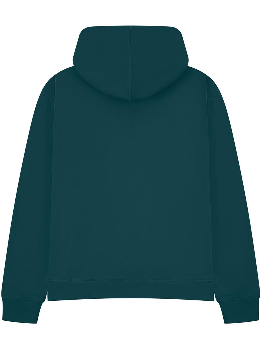 Premium Combed 450 Boxy Oversize Hood — Deep Teal