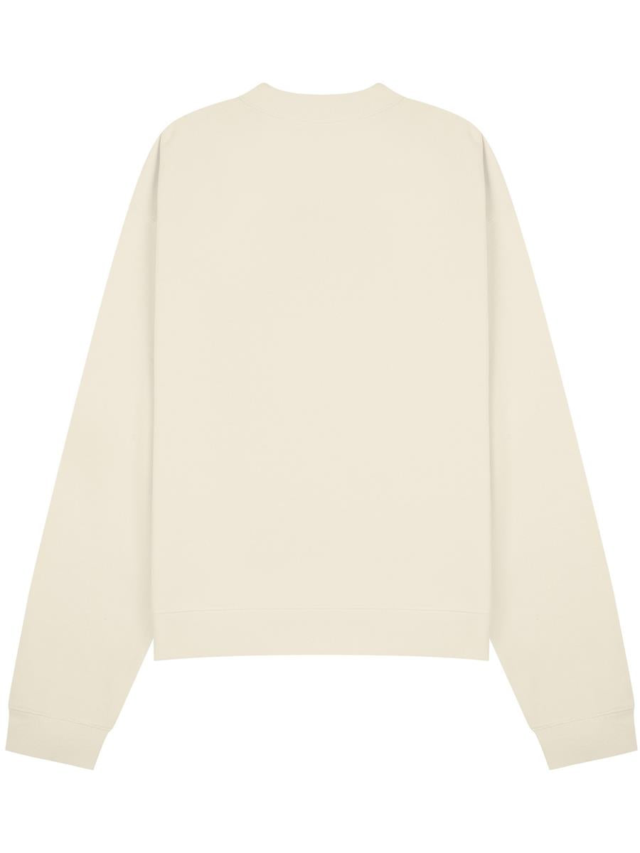 Premium Combed 280 Boxy Oversize Extended Neck Sweat — Ecru