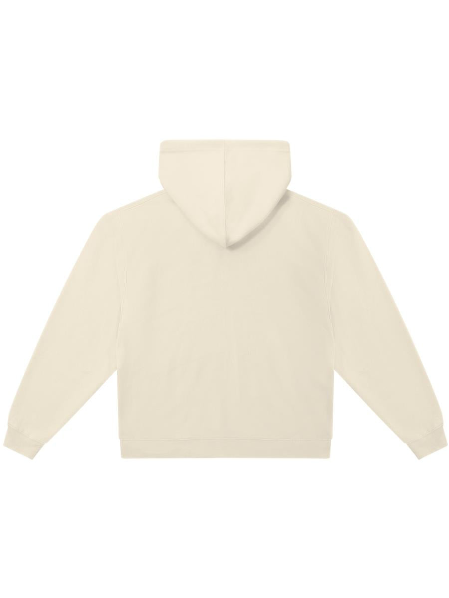 Premium Combed 280 Boxy Oversize Zip Hood — Ecru