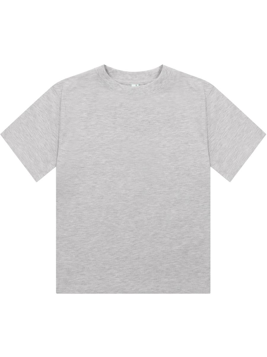 Ringspun Combed 220 Cropped Baby T Ladies — Ash Grey