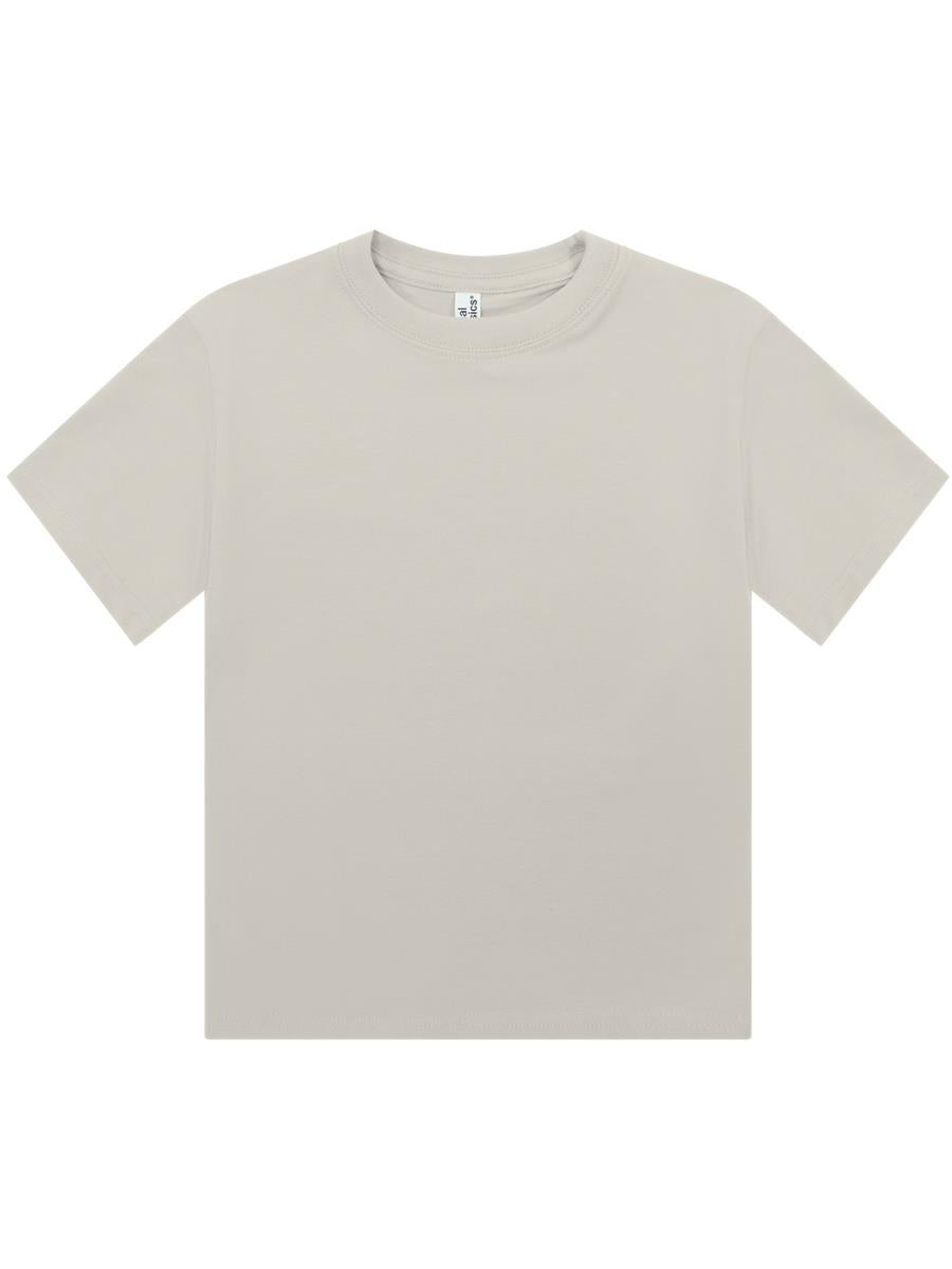 Ringspun Combed 220 Cropped Baby T Ladies — Stone