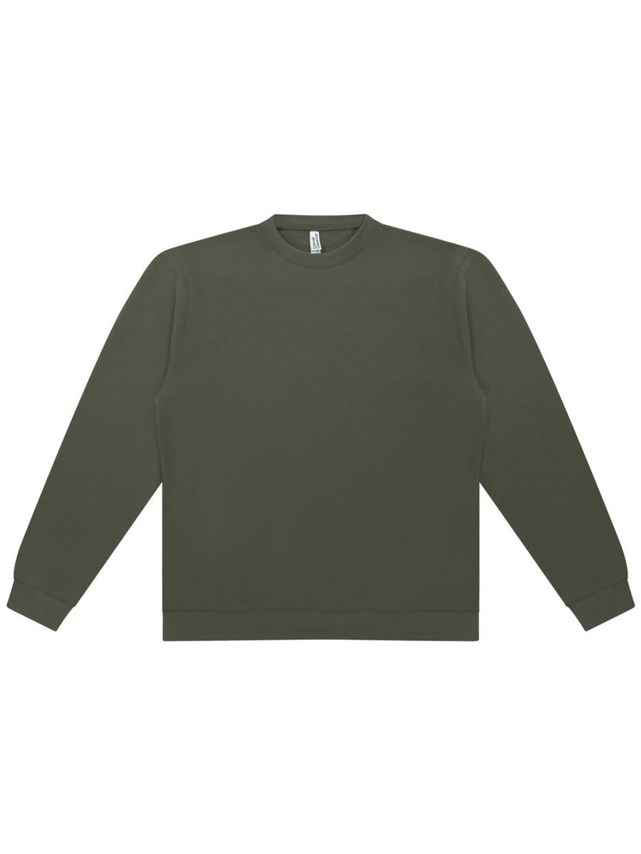 Premium Combed Core 280 Sweatshirt — Khaki Olive