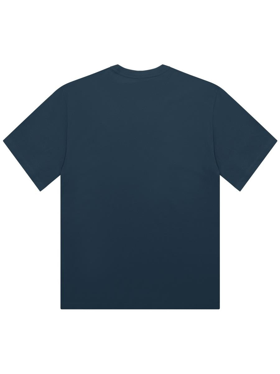 Core Organic Combed 180 Regular Fit Tee — Petrol Blue