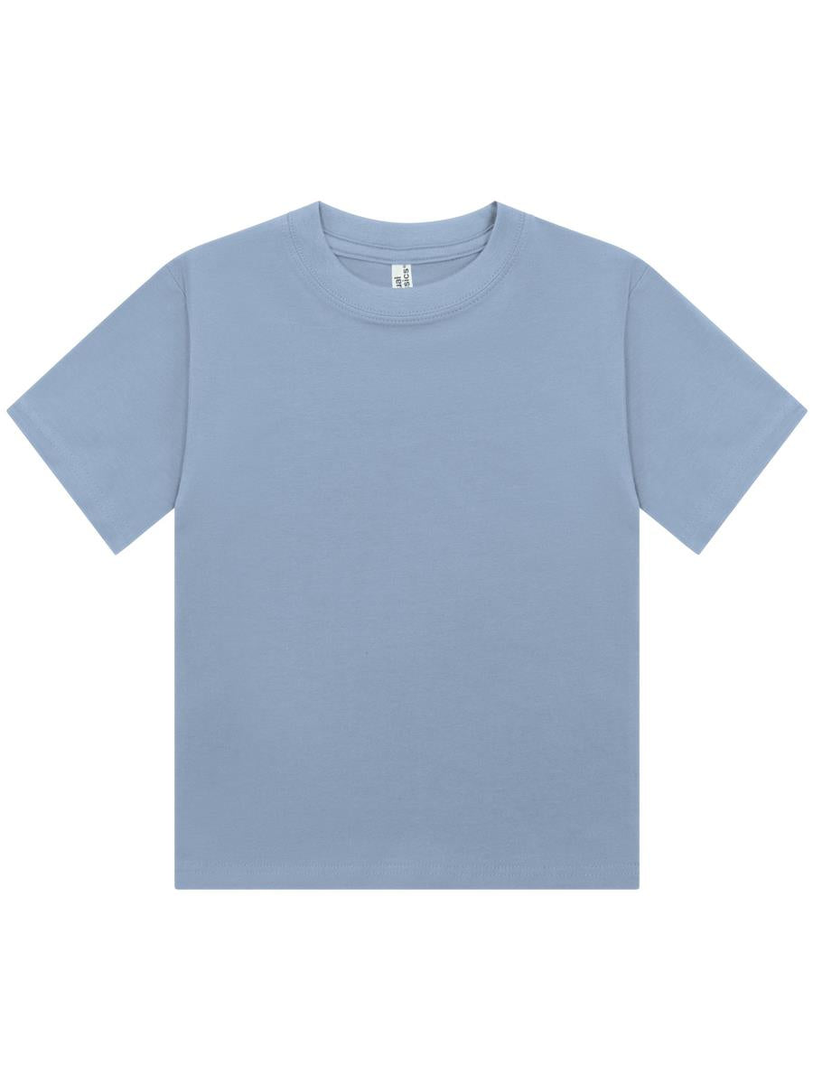 Ringspun Combed 220 Cropped Baby T Ladies — Pastel Blue