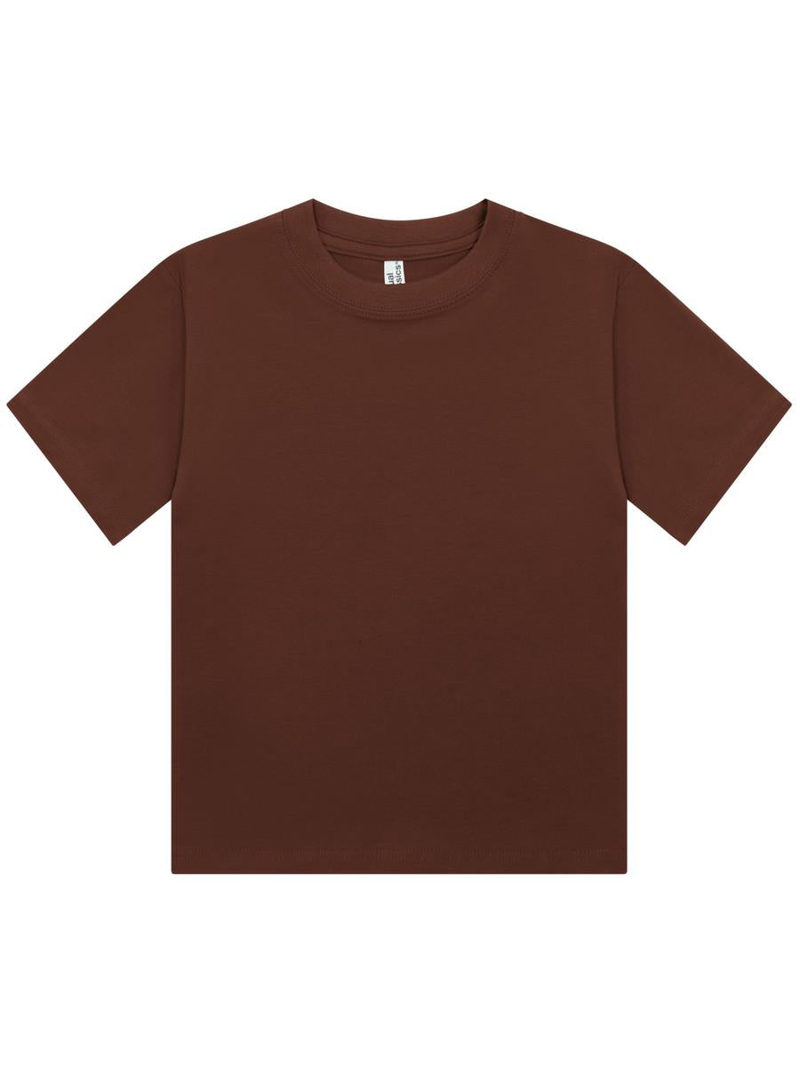 Ringspun Combed 220 Cropped Baby T Ladies — Chocolate