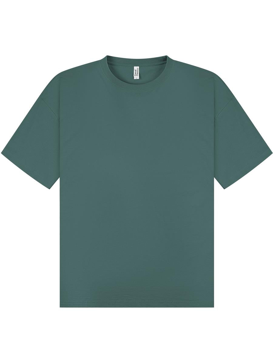 Ringspun Combed 180 Oversize T — Pine Green