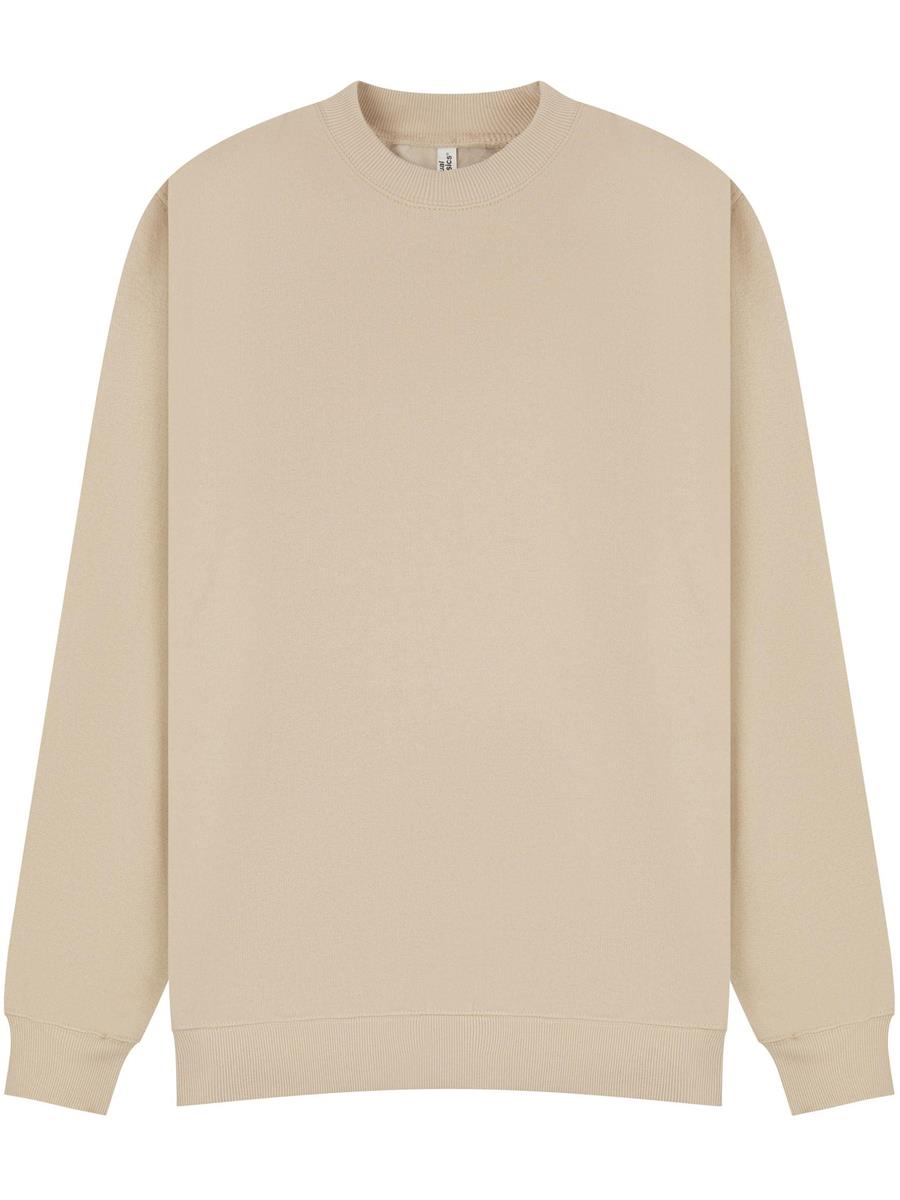 Premium Combed 280 Oversize Extended Neck Sweat — Sand