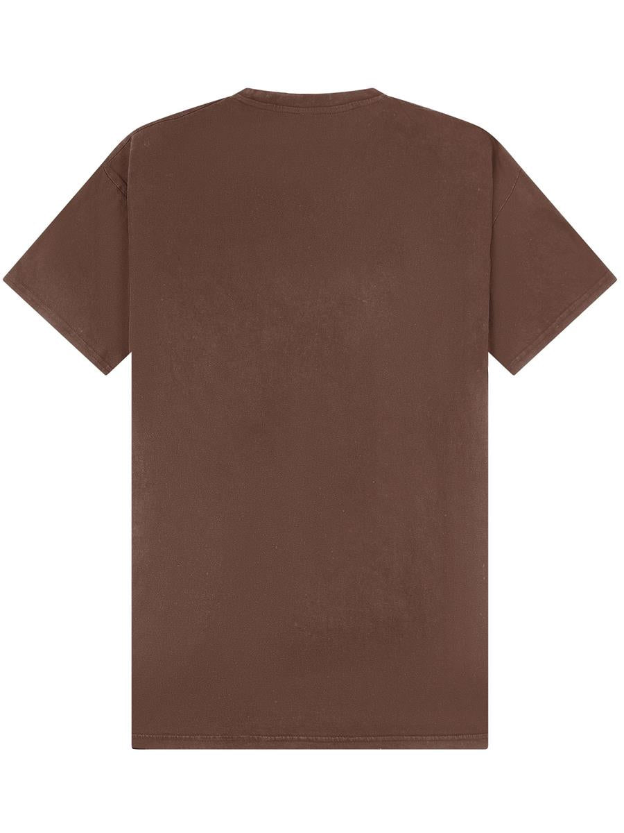 Ringspun Combed 180 Acid Wash Oversize Tall T — Acid Chocolate
