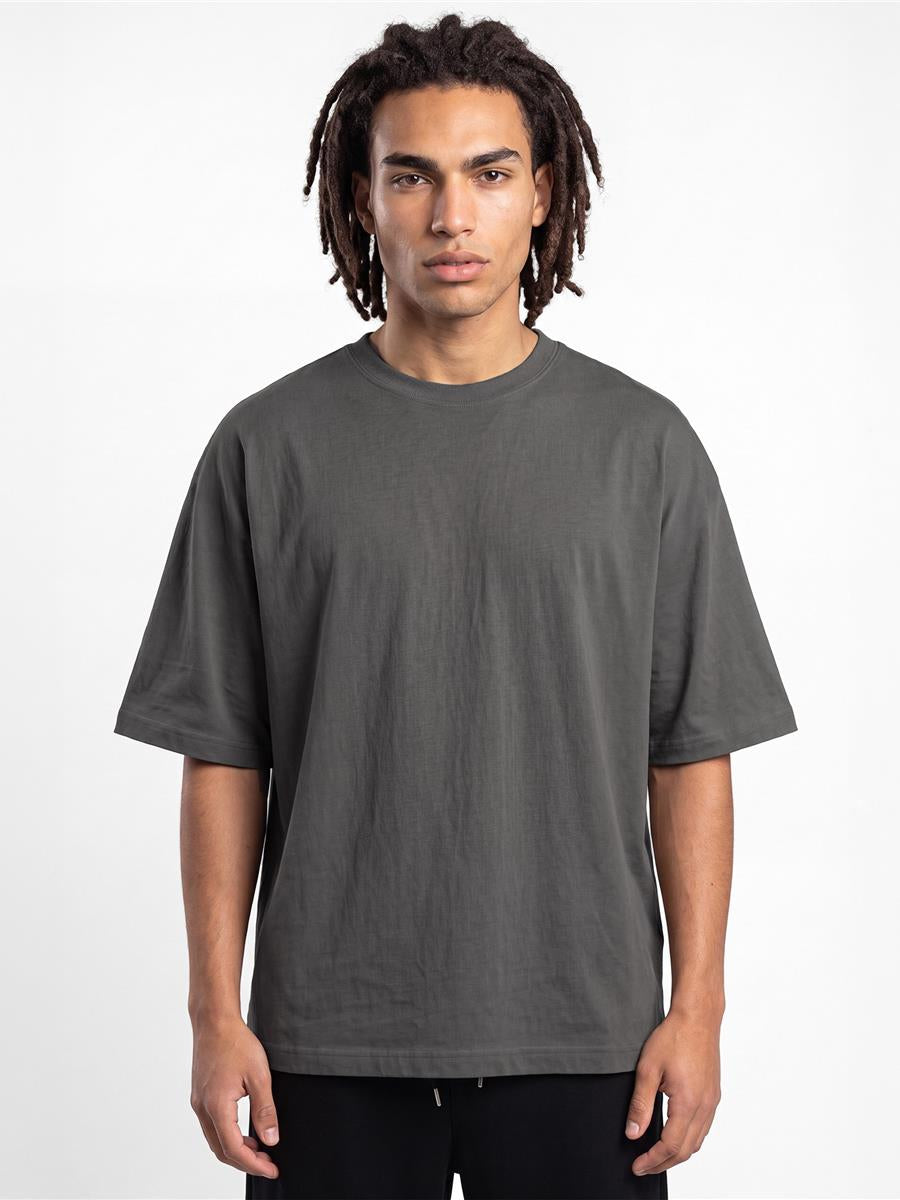 Ringspun Combed 180 Oversize Batwing T — Charcoal