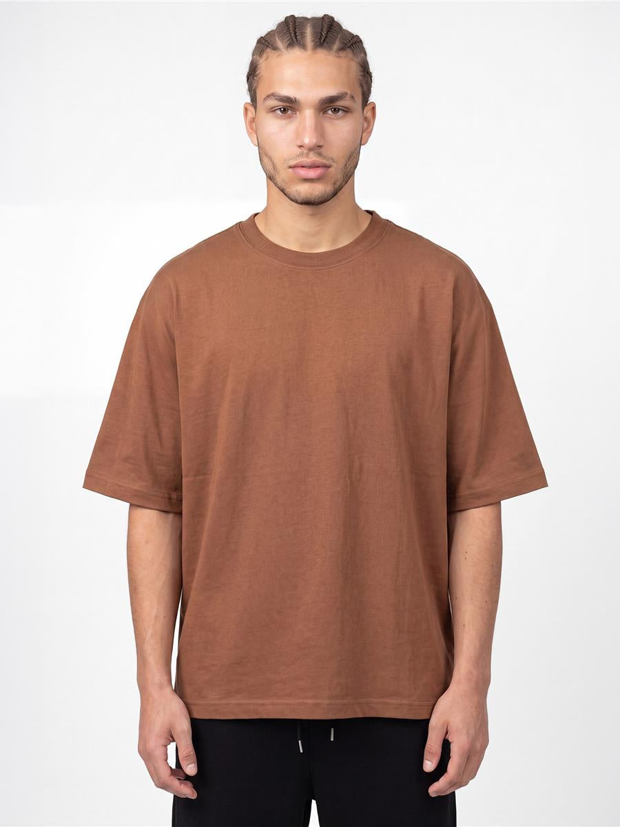 Ringspun Combed 180 Oversize Batwing T — Chocolate