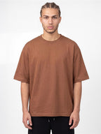 Ringspun Combed 180 Oversize Batwing T — Chocolate