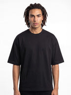 Ringspun Combed 180 Oversize Batwing T — Black