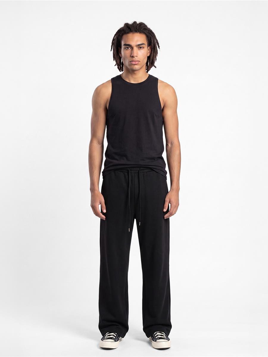Ringspun Combed Droparm Racerback 180 Tank — Black
