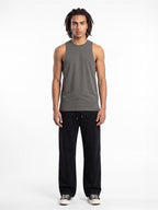 Ringspun Combed Droparm Racerback 180 Tank — Charcoal