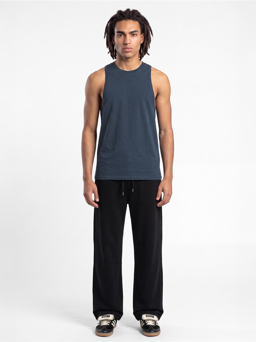 Ringspun Combed Droparm Racerback 180 Tank — Petrol Blue