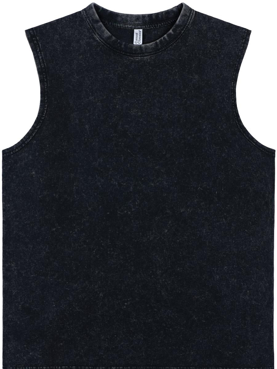 Ringspun Combed Core 180 Acid Wash Tank — Acid Black